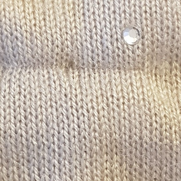 The Limited Womens Sweater Size XS Beige Rhinestones Dead Stock Sparkle Vintage - Picture 12 of 12